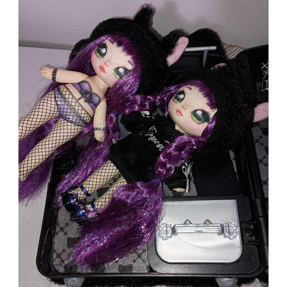 Na Na Na Surprise 3-in-1 Backpack Bedroom Black Kitty Playset / Extra Kitty Doll - Picture 3 of 6